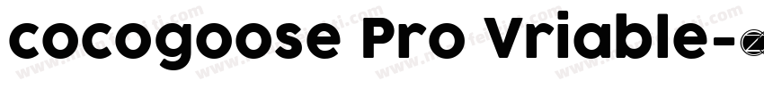 cocogoose Pro Vriable字体转换